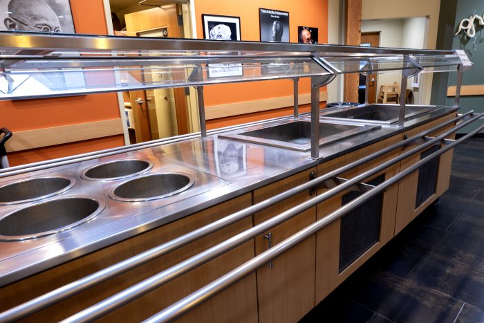 Buffet area in a recovery support organization